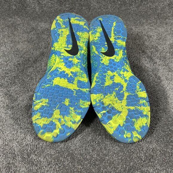 Nike Metcon 2 843972-400 Women’s Sz 9.5 AMP Blue Yellow Athletic Gym Shoes Used - Picture 10 of 13